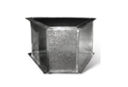 20" x 8" Trunk, 45 Degree Elbow Flat