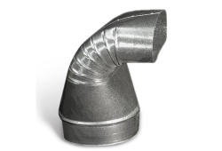 6" 90 Degree Round-to-Oval Boot