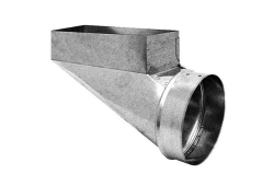 6" x 12" x 7" Register Boot, Center End