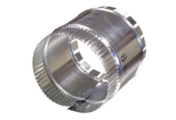 4" Long Collar with Metal Damper Tab, Snap-Lock