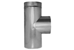 12" x 15" Smoke Pipe Duct Tee With Crimp, 26GA