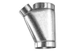 5" x 4" x 4" 45 Degree Smoke Pipe Duct Wye