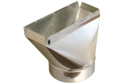 3-1/4" x 12" x 6" 90 Degree Stack Boot, Straight