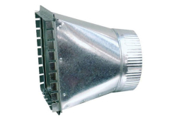 6" Side Takeoff, Rectangular to Round