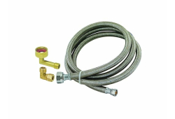 1/2"FIP X 3/8" MIP Elbow, Dishwasher Installation Kit, Stainless Steel