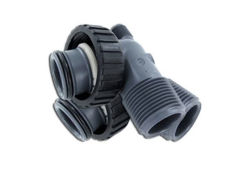 PVC 1" NPT Male Elbow Tailpiece Assembly