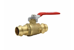 1/2" Press Full Port Ball Valve Drainble