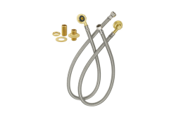 3/8" Install Wall Mount Faucet Water Line Kit with Mounting Hardware