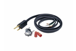 6" Garbage Disposal Power Cord Kit with 1/2" Continuous and Straight Plug