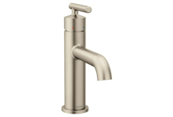 Brushed Nickel One-Handle Single Hole Modern Bathroom Sink Faucet, 1.2 GPM