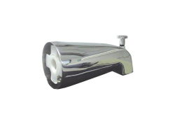Tub Diverter Spout, 1/2" Connection Size, Copper Slip Connection, Chrome