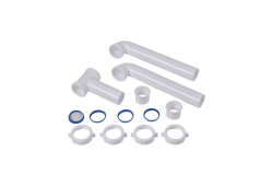 1-1/2"X21" End Outlet Waste, Center to Center, Hi-Line, Slip Joint, Baffle Tee