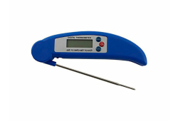 Digital Folding Thermometer, stainless steel penetration probe