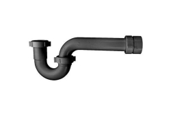 1-1/2" P-Trap Designer Finish Plastic Tubular, Slip Joint , Chrome Plated