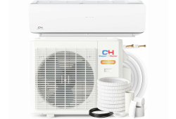 Hi-Heat Mini Split Outdoor System, 25 SEER, 9000BTU, 230 V