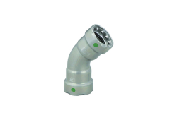 1-1/2'' 45-Degree Press Elbow, Carbon Steel, Press x Press