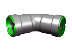 3/4" 45-Degree Press Elbow, Carbon Steel, Press x Press
