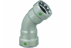 1" 45-Degree Street Elbow,Carbon Steel, Press x Press