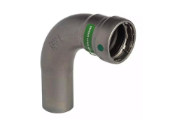 3/4'' 90-Degree Street Elbow, Carbon Steel, Press x Fitting