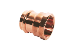 1/2'' X 1/2'' Female Adapter, Carbon Steel, Press x Female