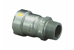 1/2'' Male Adapter, Carbon Steel, Press x Male