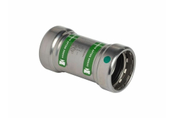 3/4" Extended Coupling Less Stop, Carbon Steel, Press x Press