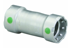 3/4'' Press Coupling, Carbon Steel, Press x Press