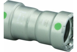 1-1/4'' Press Coupling, Carbon Steel, Press x Press
