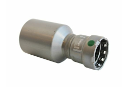 1" x 3/4" Reducing Coupling, Carbon Steel, Press x Press, Less Stop