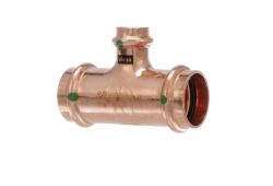 1" x 1" x 1/2" Press Tee Reducer, Press x Press x Female