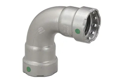 2" 90 Degree Press Elbow, Carbon Steel, PEX x FTG