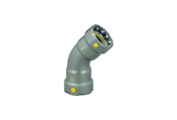 1-1/2" 45 Degree Press Elbow, Carbon Steel, Press x FTG