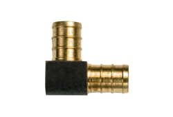 3/8" PEX Crimp Brass Elbow, Lead Free, PEX Crimp x PEX Crimp x PEX Crimp