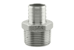 1" PEX X FIP Stainless Steel Adapter Boshart