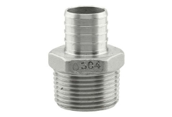 3/4" PEX X 1" MIP Stainless Steel Adapter Boshart