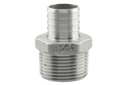 1" PEX X MIP Stainless Steel Adapter Boshart