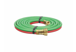 Acetylene Line Hose With A and A Fittings, 3/16 in, 12 in L, 200 psi