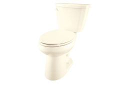 12" Rough-In Two-Piece Elongated ErgoHeight™ Toilet, 1.28 gpf, Bone