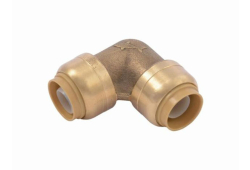 1/2" x 1/2" Sharkbite Push Fitting 90 Degree Elbow (for Copper and CPVC), Lead-Free