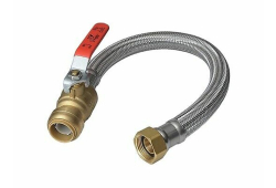 3/4" x 3/4" Water Heater Coupling, Stainless Steel, Female Iron Pipe, 12"