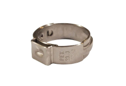 3/4" PEX Ear Clamp, Stainless Steel