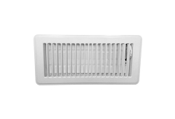4" x 10" Floor Register, White