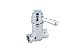 1/2" Self-Closing Straight Stop Valve, Chrome