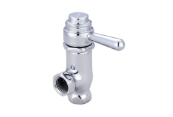 1/2" Self-Closing Angle Stop Valve, Chrome
