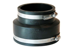 4" Flexible Banded Pipe Coupling, Concrete x PVC