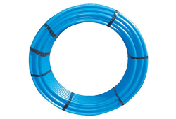 3/4" x 100' Coil Flexible Pipe, Blue, 200 PSI