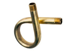 1/4" Pigtail Steam Siphon, Straight, Steel, Male Pipe Thread