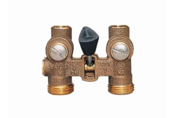 1/2" Brass Manual Shutoff Valve, Male