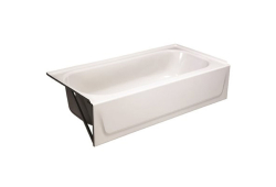Bootz 3365WHT, 60" x 30" Bath, Left-Hand Drain, White, Aloha Collection