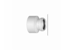 6" x 4" PVC Extended Bushing, SDR 35, Fitting x Gasket